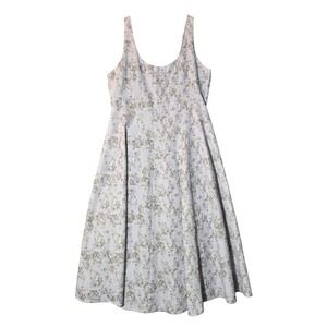 Hyacinth House Essie Dress Purple Floral Midi L Feminine Cottagecore Wedding